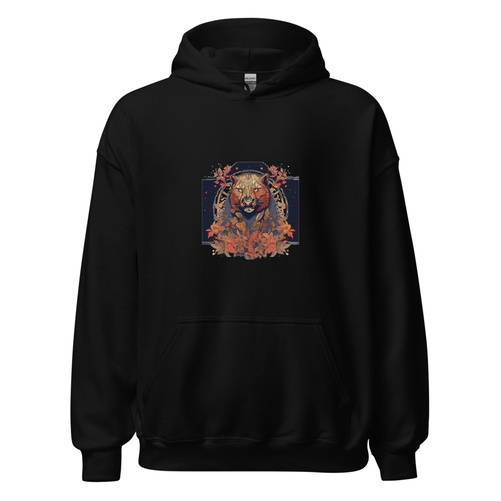 Black Hoodie with print art