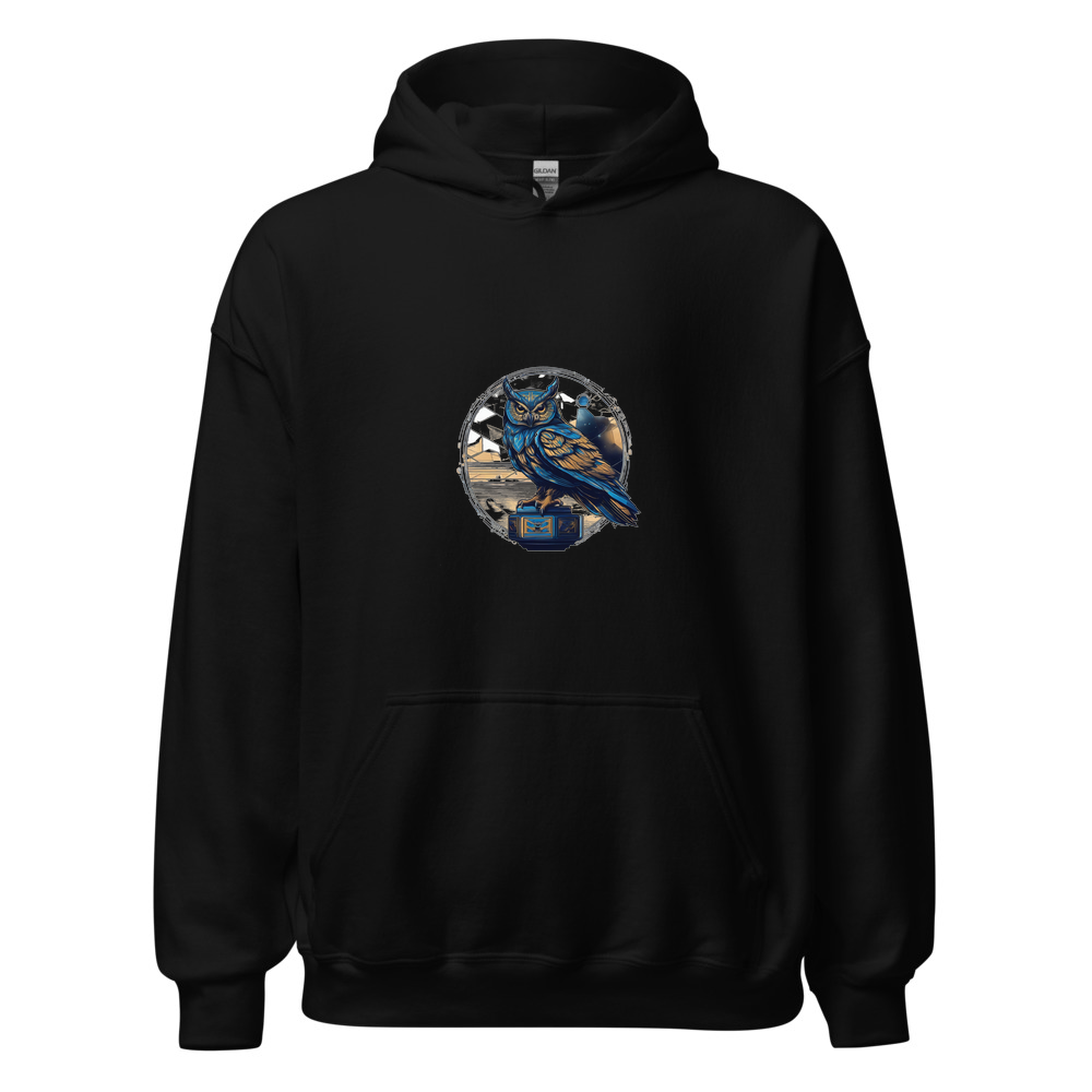Black Hoodie with print art