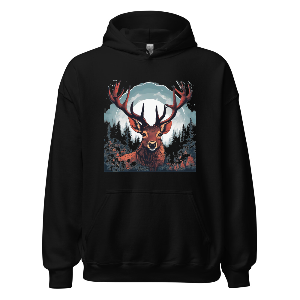 Black Hoodie with print art