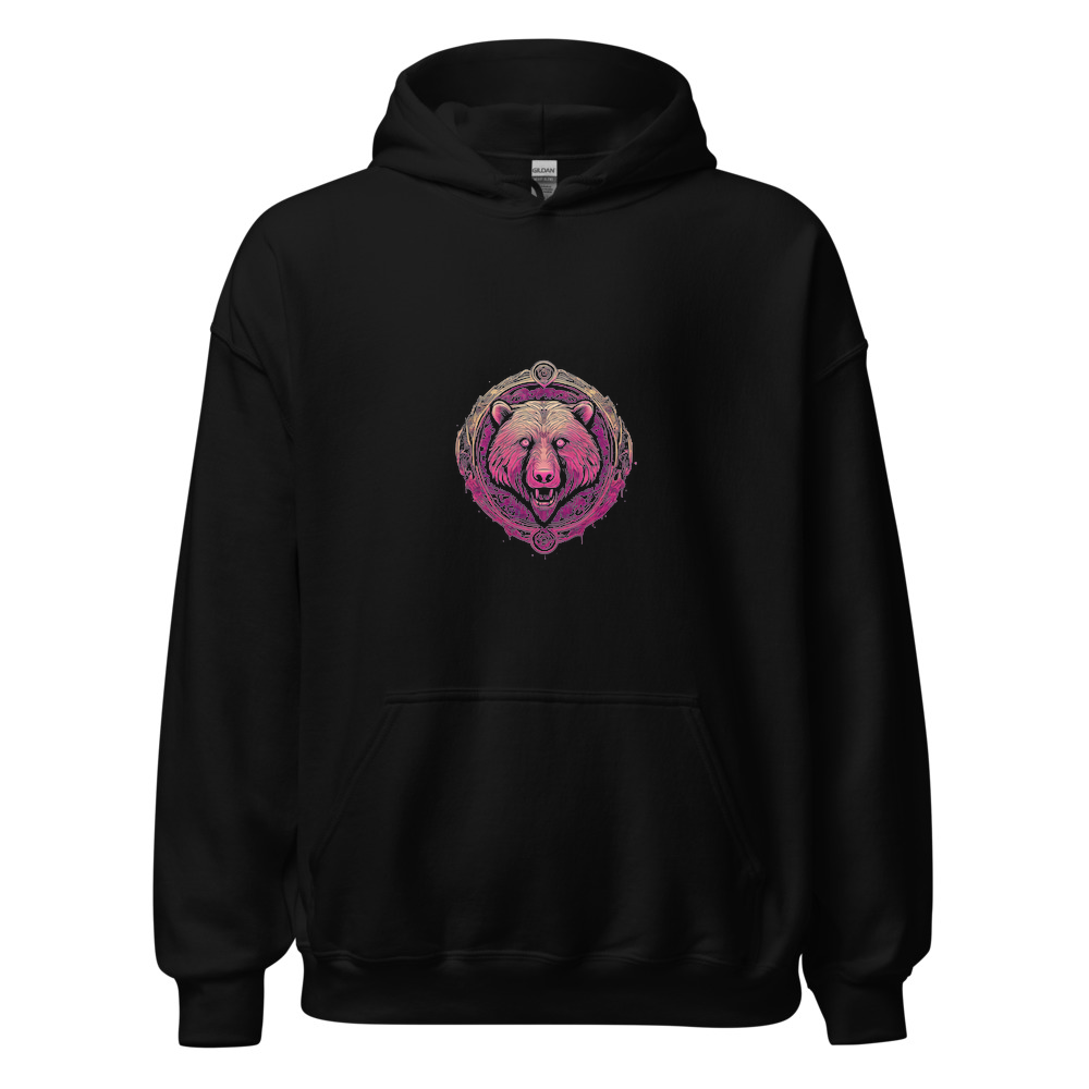 Black Hoodie with print art