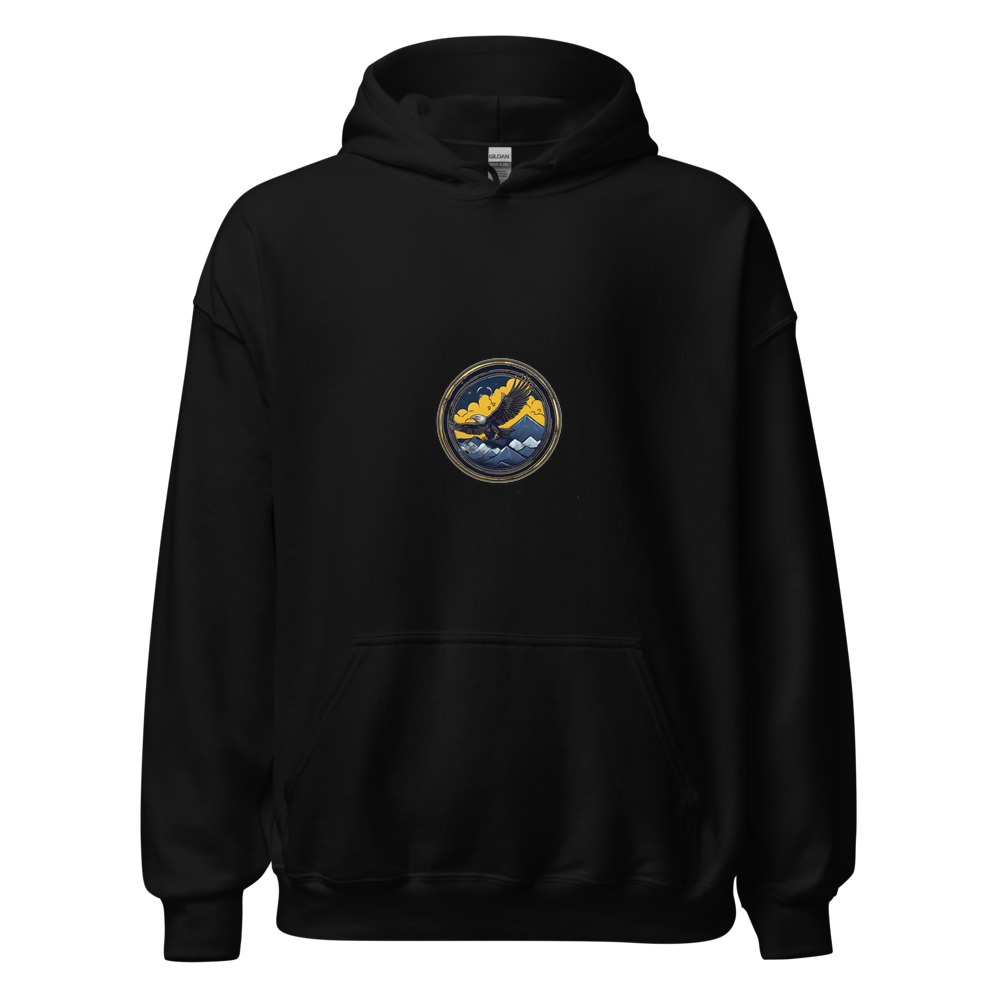 Black Hoodie with print art