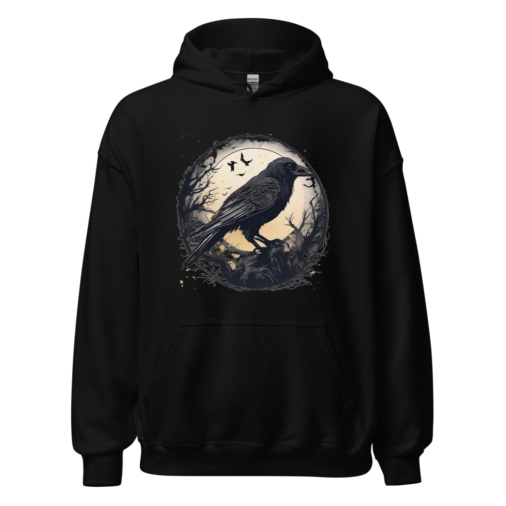 Black Hoodie with print art