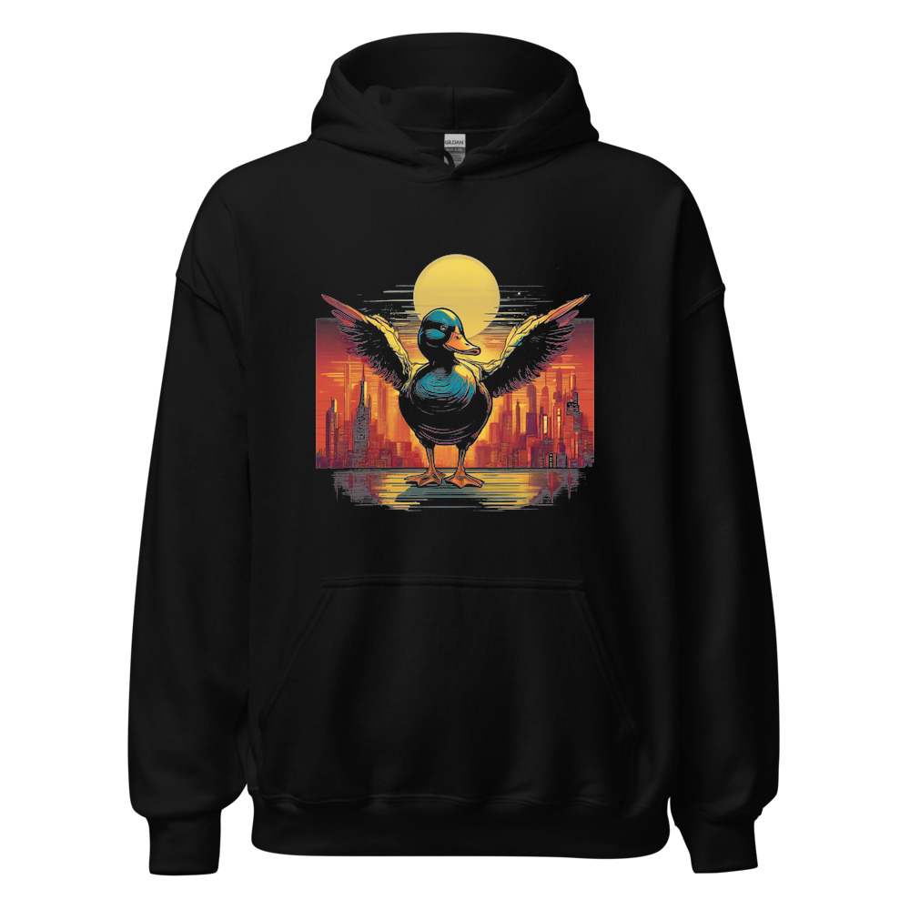 Black Hoodie with print art