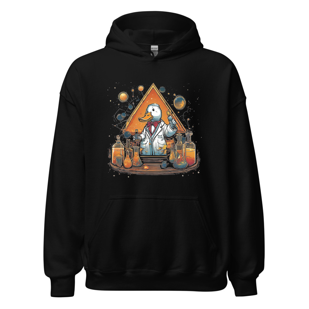 Black Hoodie with print art