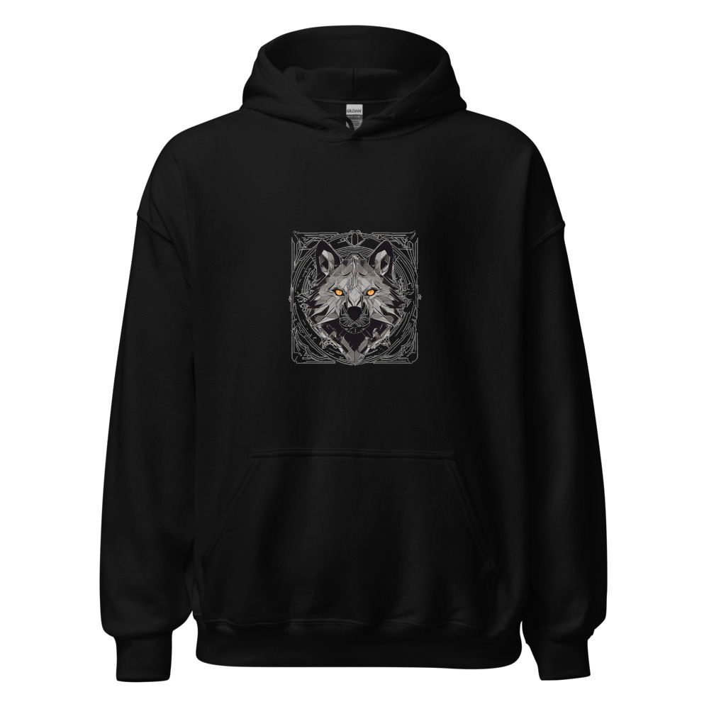 Black Hoodie with print art
