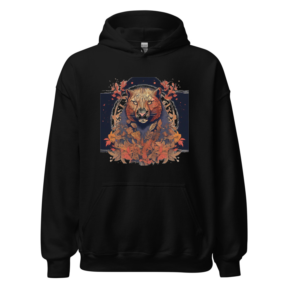Black Hoodie with print art