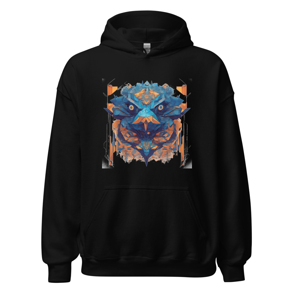 Black Hoodie with print art