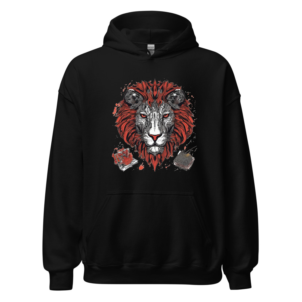 Black Hoodie with print art