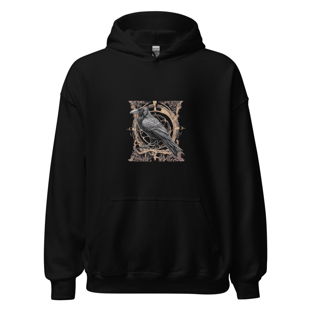Black Hoodie with print art