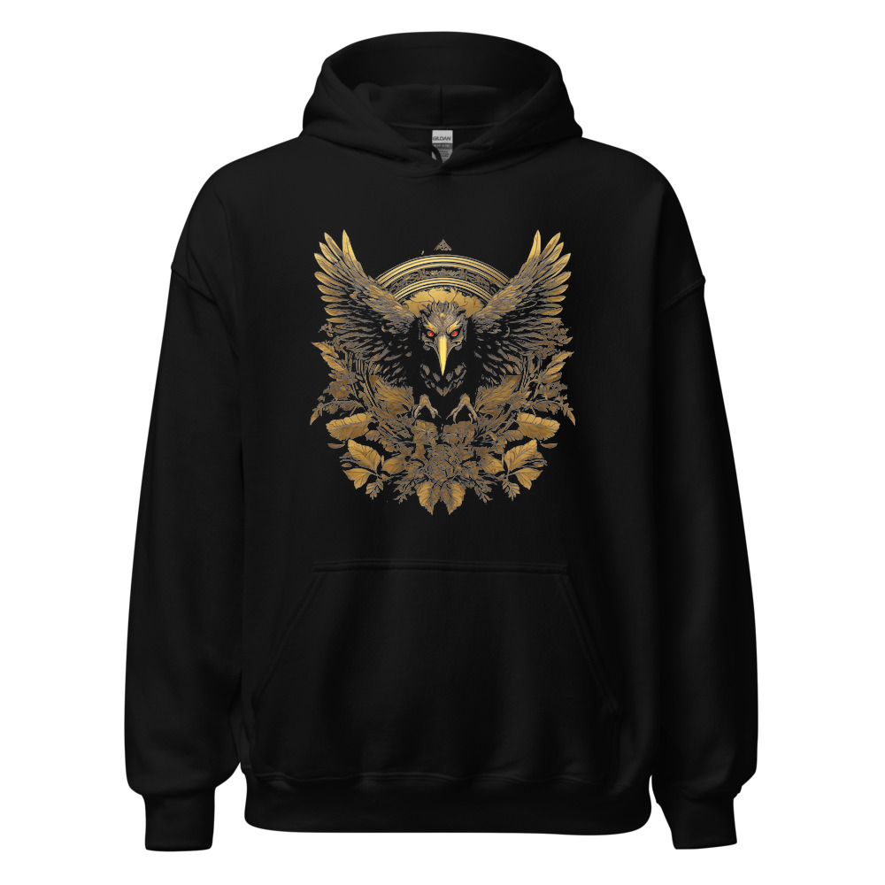 Black Hoodie with print art