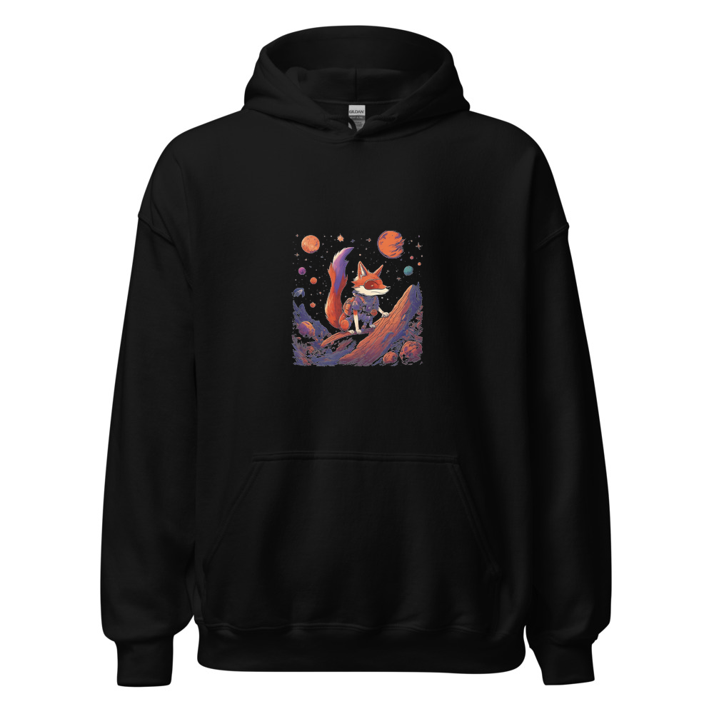 Black Hoodie with print art