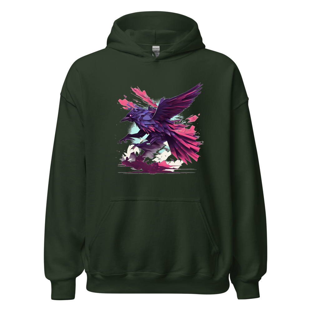 Forest Hoodie with print art
