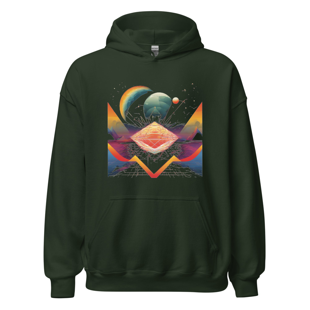 Forest Hoodie with print art