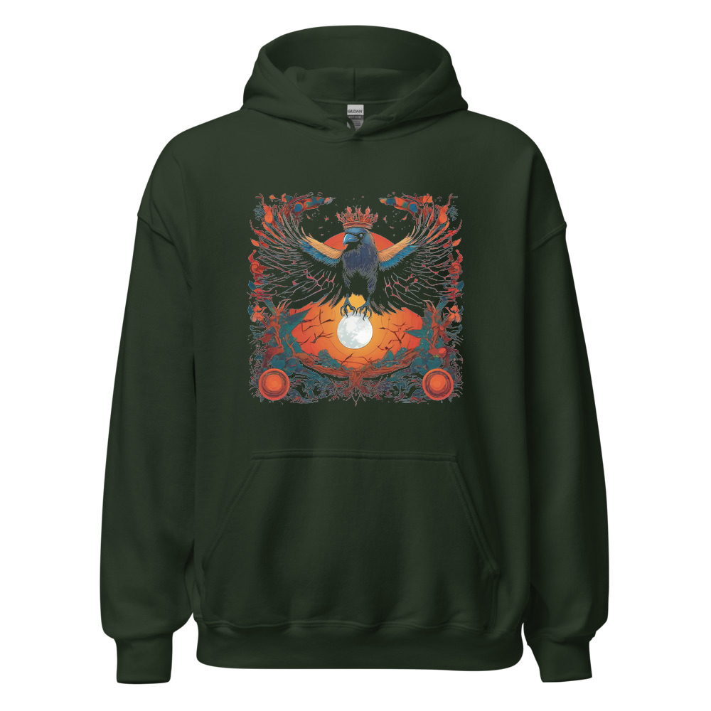 Forest Hoodie with print art