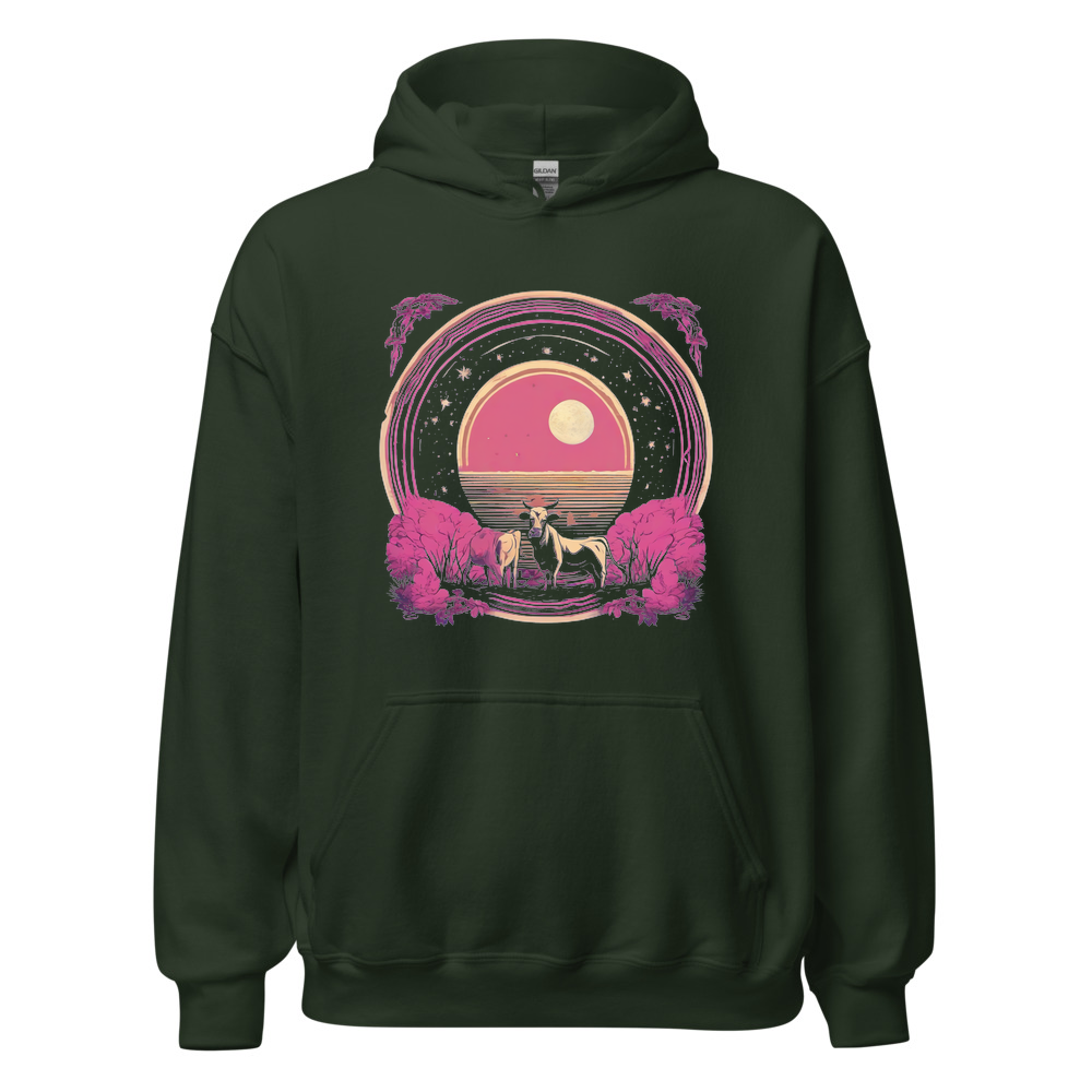 Forest Hoodie with print art