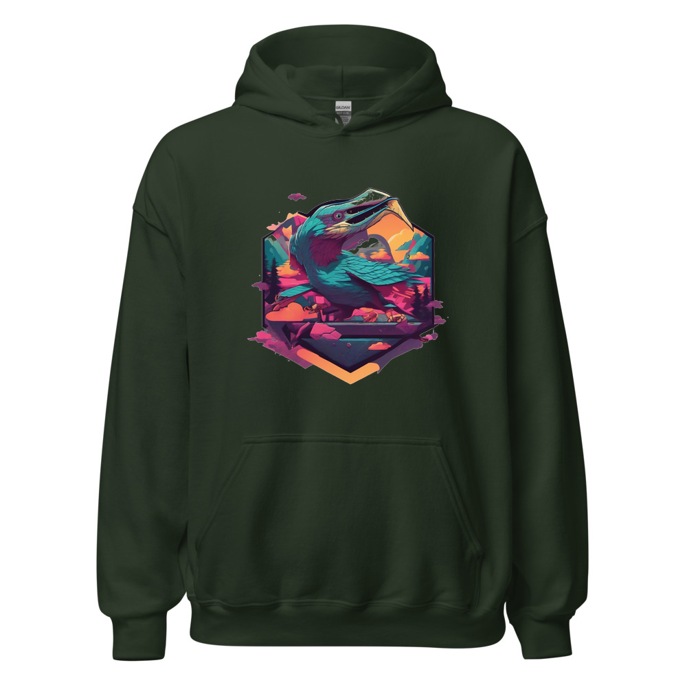 Forest Hoodie with print art