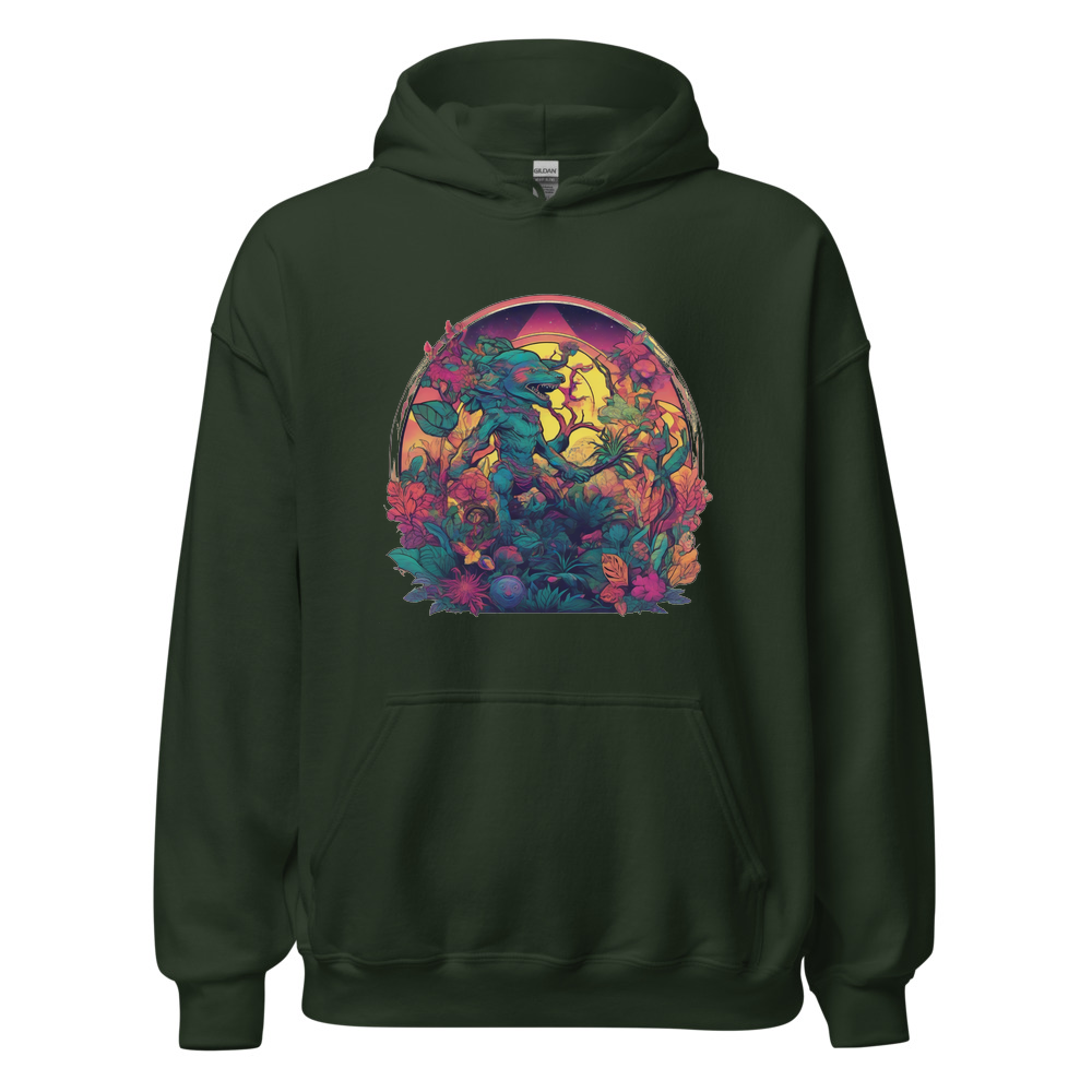 Forest Hoodie with print art