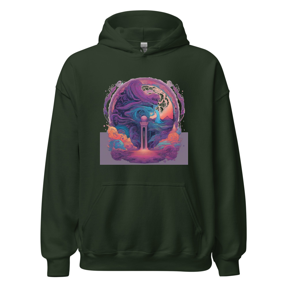 Forest Hoodie with print art