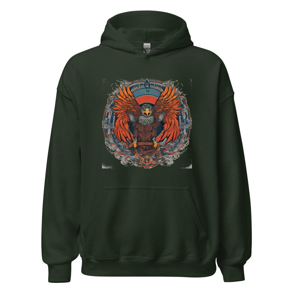 Forest Hoodie with print art