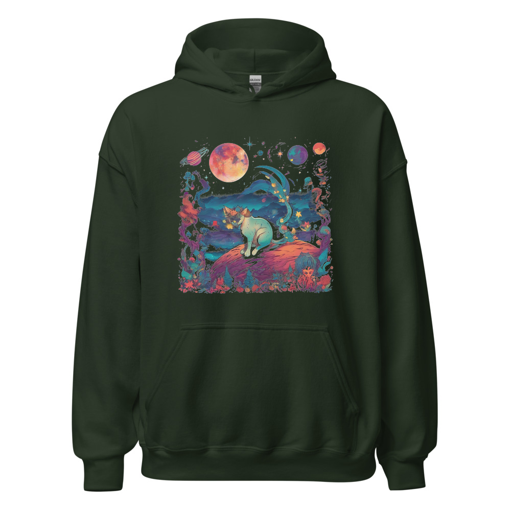 Forest Hoodie with print art
