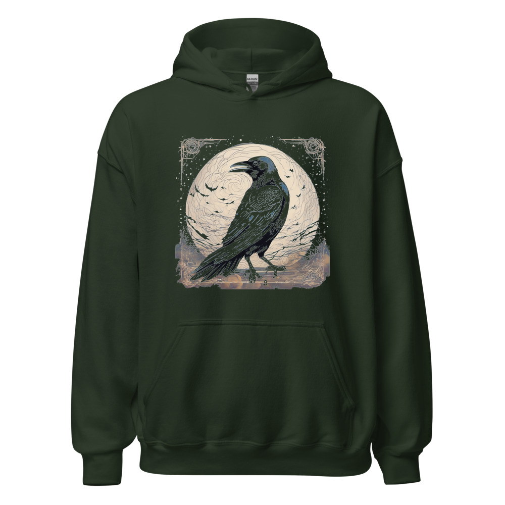 Forest Hoodie with print art
