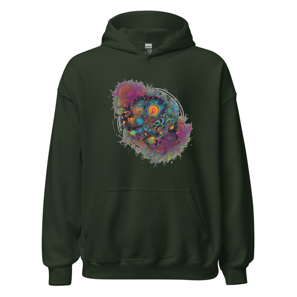 Forest Hoodie with print art