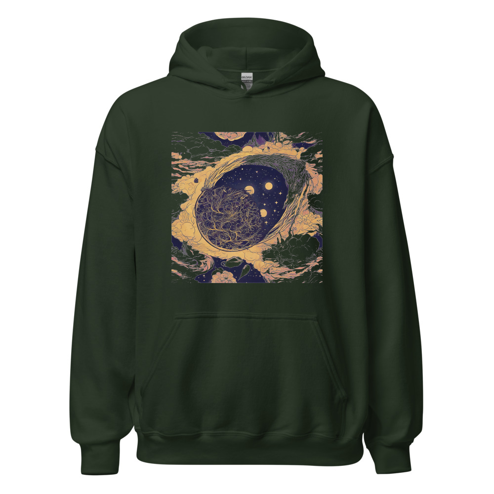Forest Hoodie with print art