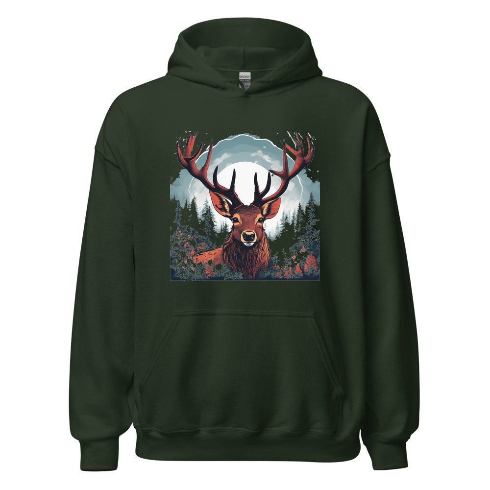 Forest Hoodie with print art