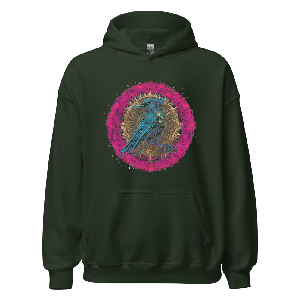 Forest Hoodie with print art