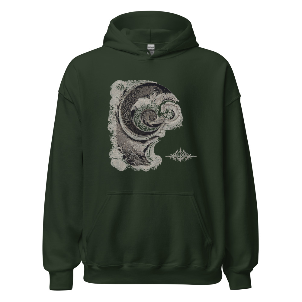Forest Hoodie with print art
