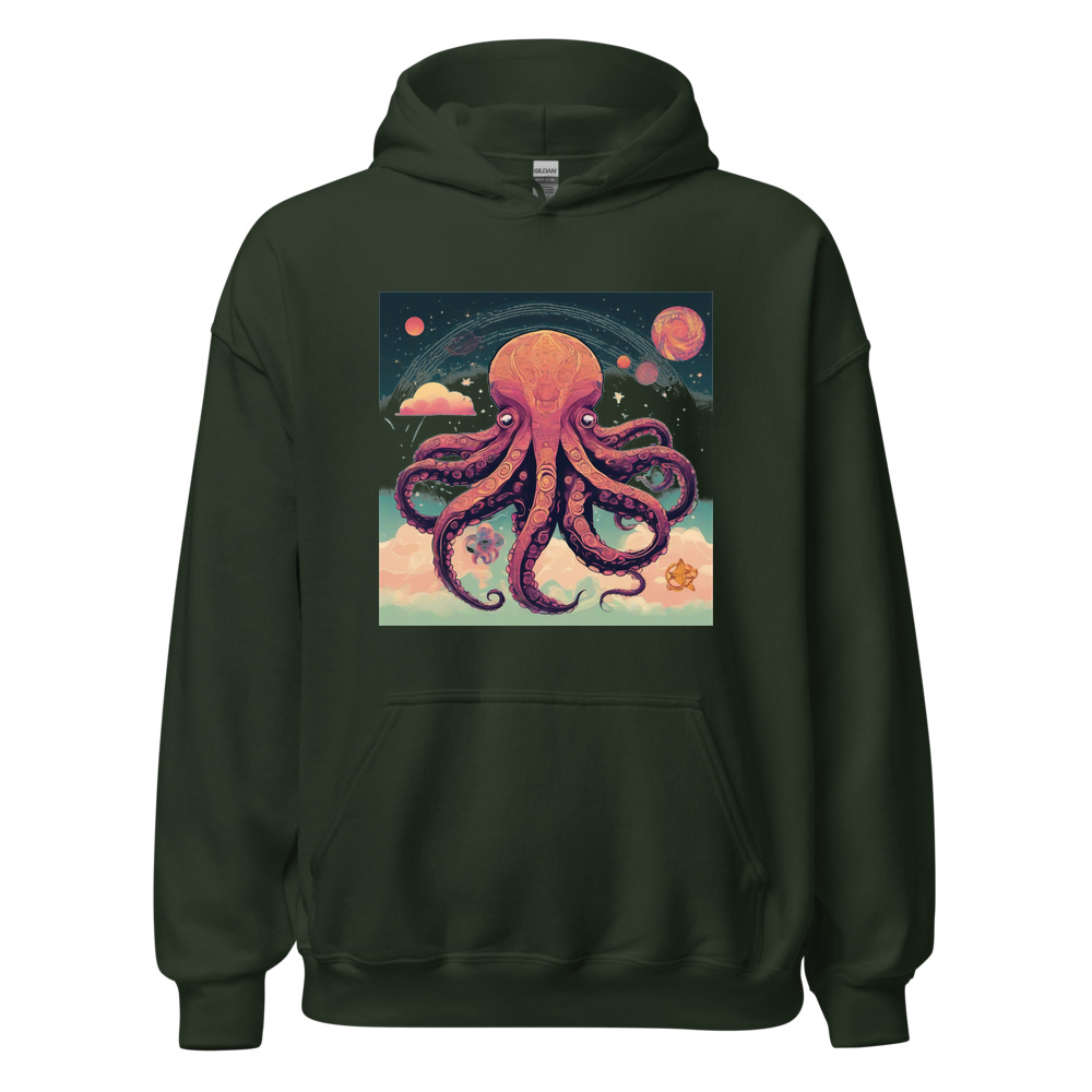 Forest Hoodie with print art