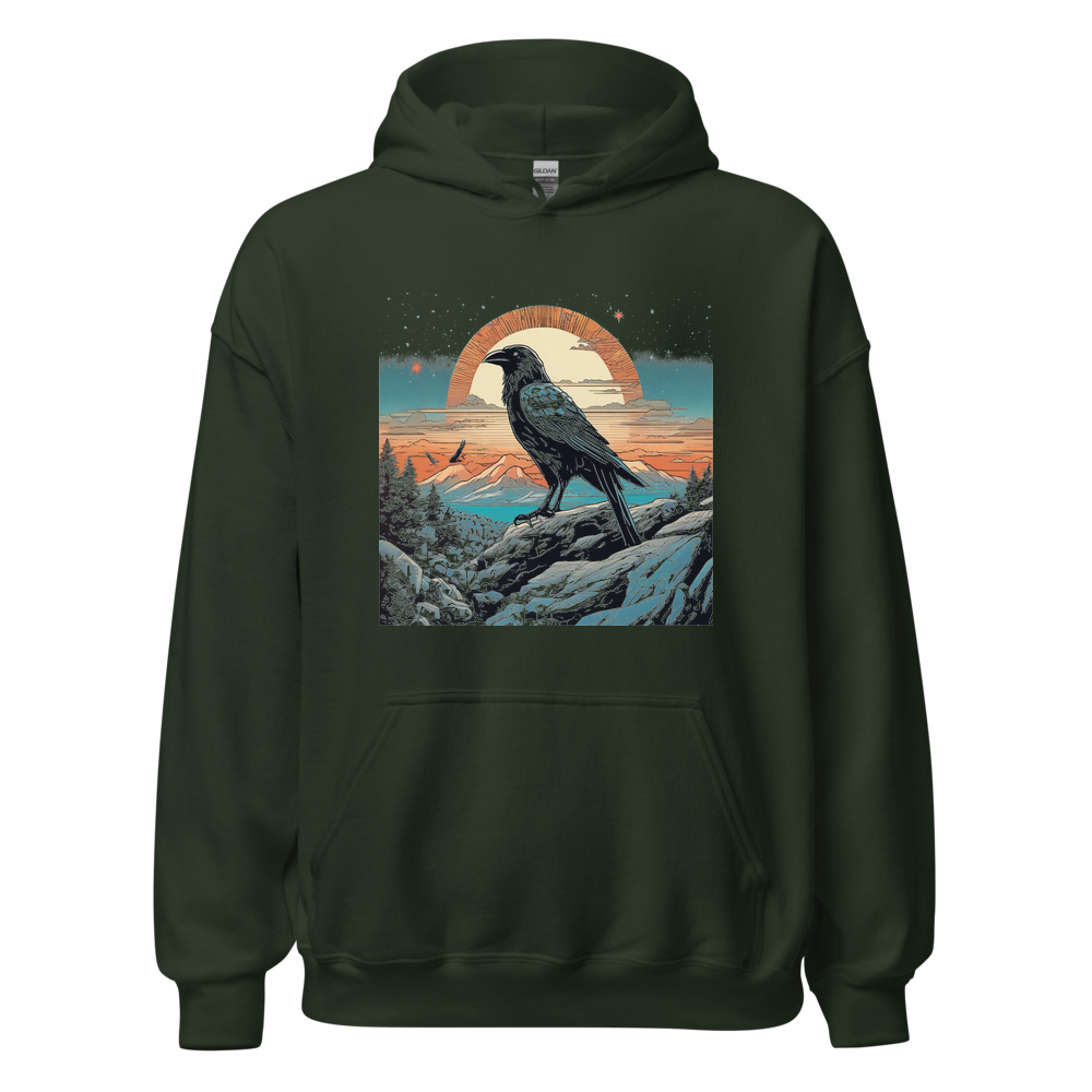 Forest Hoodie with print art