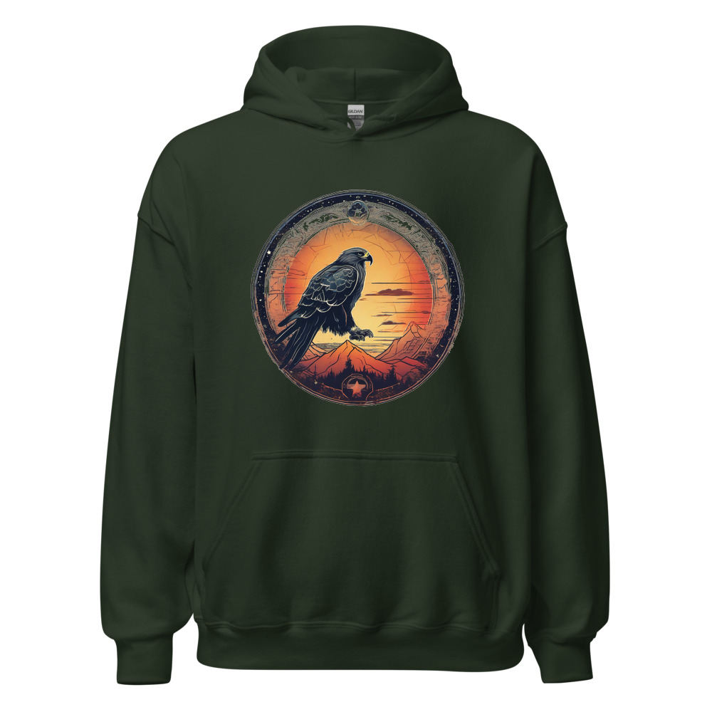 Forest Hoodie with print art