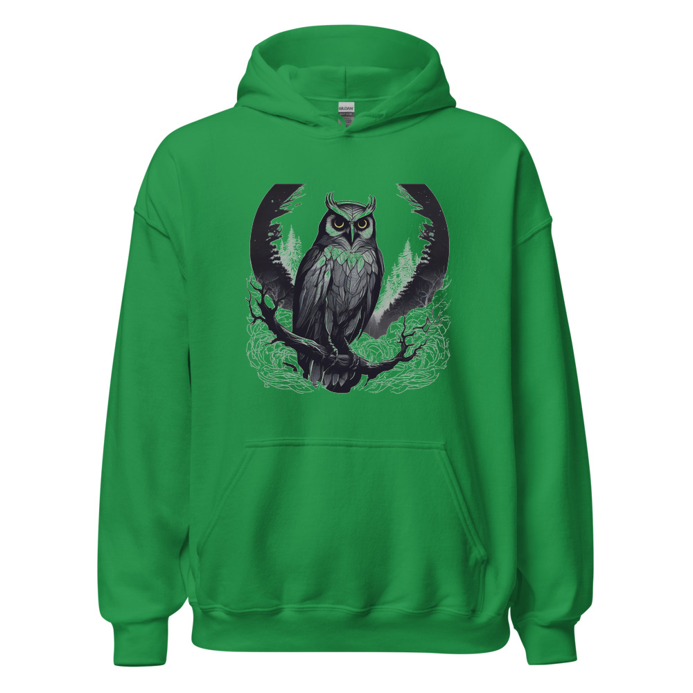 Irish Green Hoodie with print art