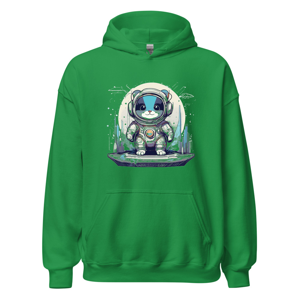 Irish Green Hoodie with print art