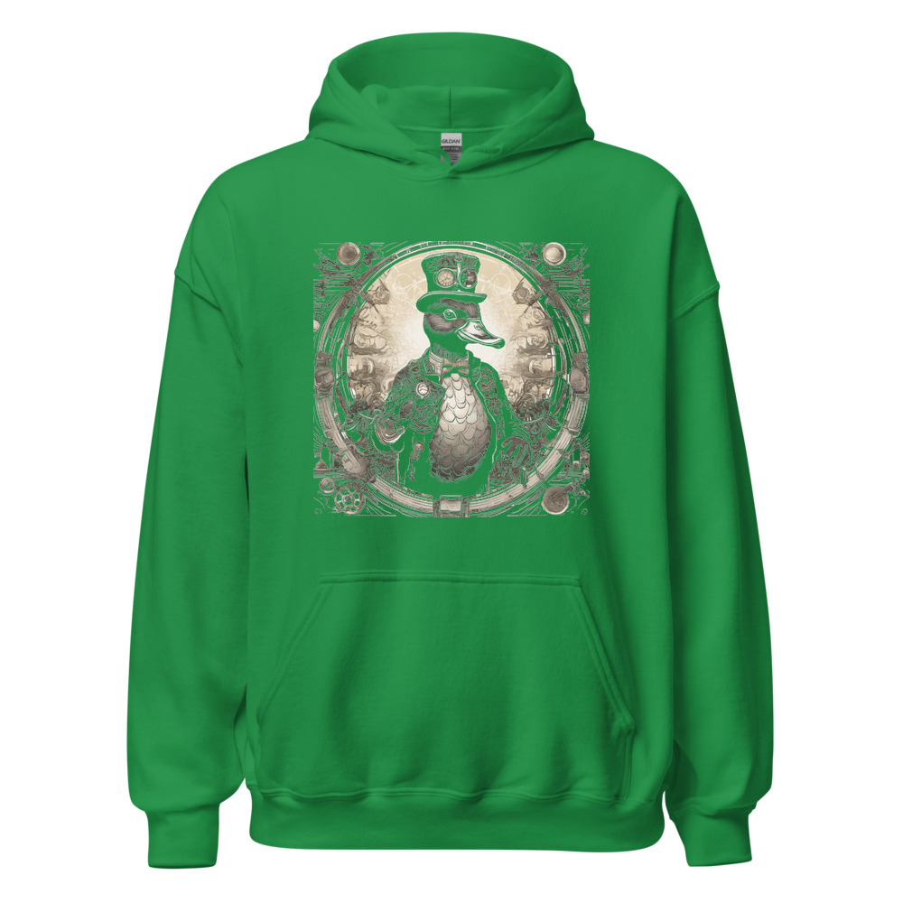 Irish Green Hoodie with print art