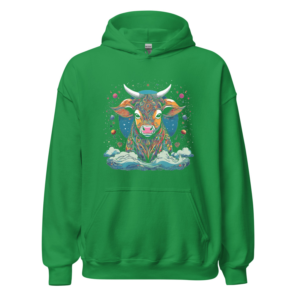 Irish Green Hoodie with print art