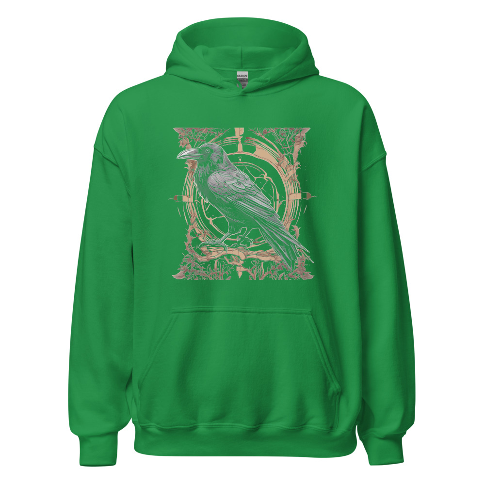 Irish Green Hoodie with print art