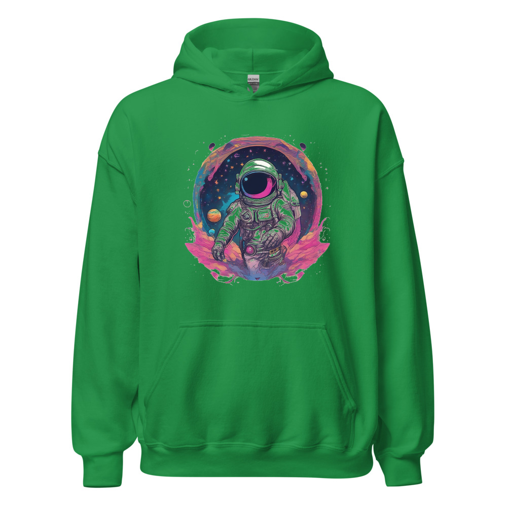 Irish Green Hoodie with print art