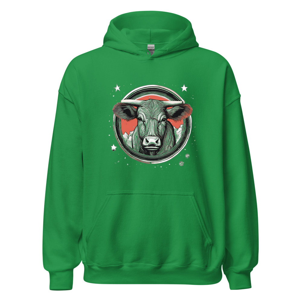 Irish Green Hoodie with print art