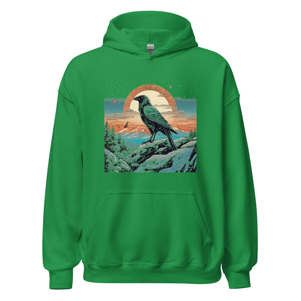Irish Green Hoodie with print art