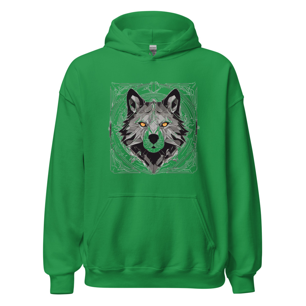 Irish Green Hoodie with print art