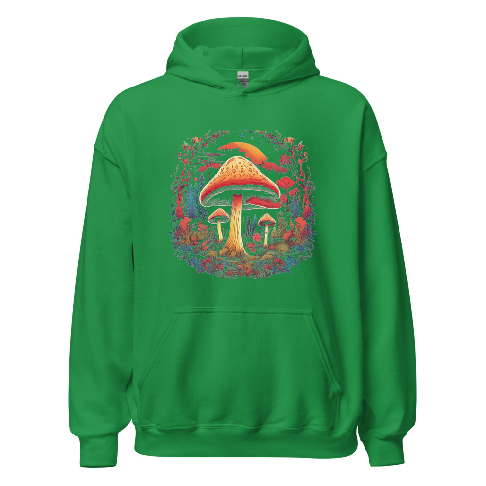 Irish Green Hoodie with print art