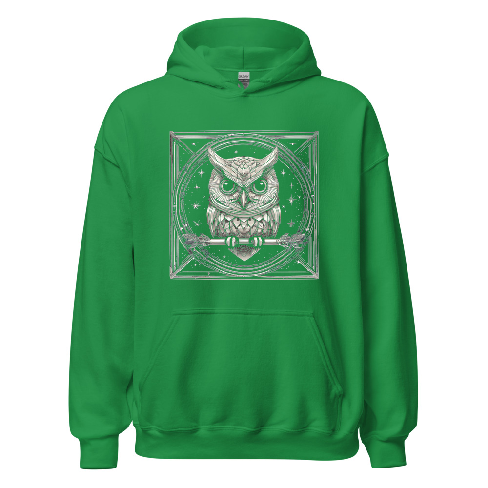 Irish Green Hoodie with print art