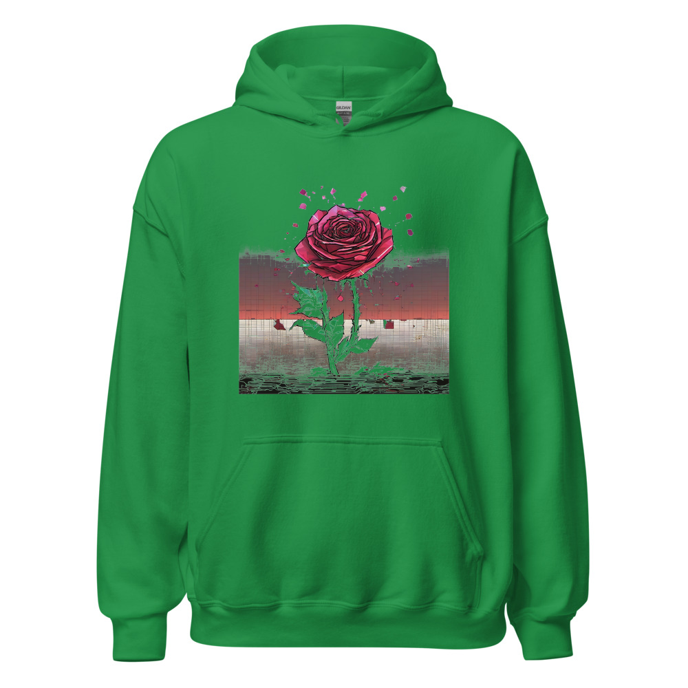 Irish Green Hoodie with print art