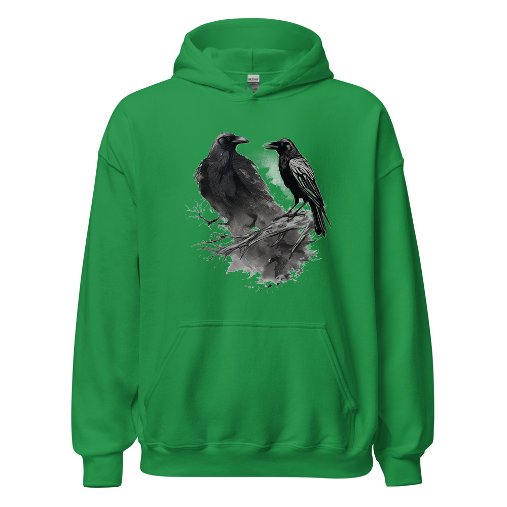 Irish Green Hoodie with print art