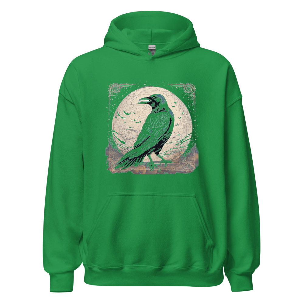 Irish Green Hoodie with print art