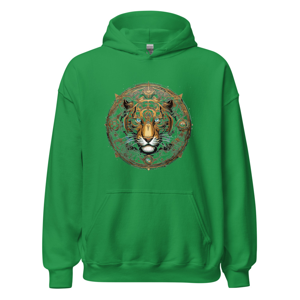 Irish Green Hoodie with print art