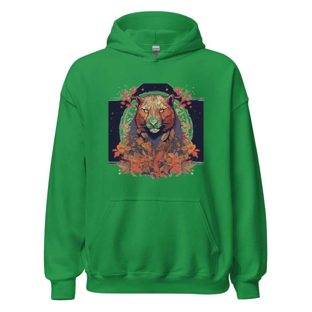 Irish Green Hoodie with print art