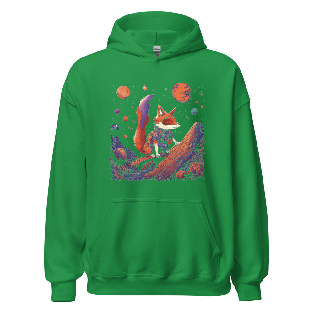 Irish Green Hoodie with print art